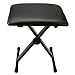 Kuyal Piano Bench, Adjustable Height X-Style Keyboard Bench Padded Seat, Black