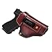 LIRISY Leather IWB Holster | Inside The Waistband Concealed Carry Gun Holster for S&W M&P Shield - Glock 17 19 22 23 26 32 33 43/ Springfield XD XDS/All Similar Handguns