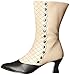 Funtasma Women's Victorian-123 Boot, Cream/Black Polyurethane, 7 M US