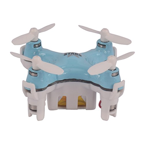 YouCute TINY! Cx Stars World s Smallest Drone Nano Drone RC Quadcopter mini quadcopter drone 2.4G 6 Axis Gyro (Blue)