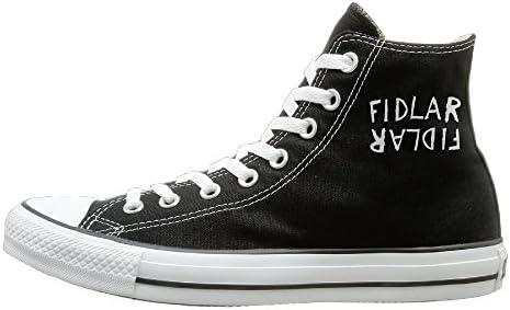 JayKi Flipped Logo Women Men Canvas Sneaker Casual Shoes 37 Black