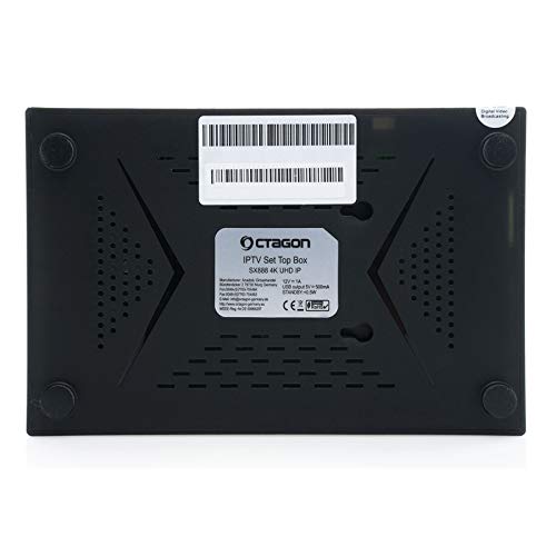 Octagon SX888 4K UHD IP Receiver H.265 1GB RAM 4GB Flash Stalker IPTV Multistream Zwart - Afbeelding 8