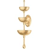 Corbett Lighting Aura - 6 Light Wall Sconce-30 Inches Tall and 10.25 Inches Wide-Vintage Gold Leaf Finish