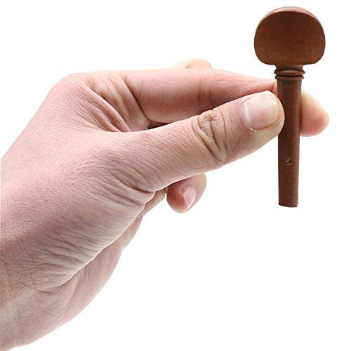 Vaorwne 4Pcs 4/4 Size Violin Fiddle Tuning Peg Set Jujube Wooden Replacement For 4/4 Size Violin