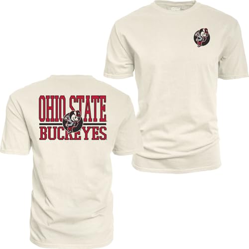 Ohio State Buckeyes NCAA Officially Licensed T-Shirt Ringspun Front/Back Mascot…