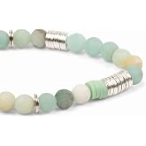 Scout Curated Wears - Intermix Stone Stacking Bracelet - Amazonite/Silver