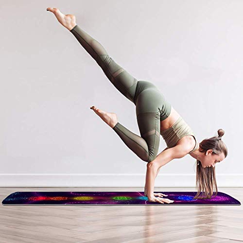 TIZORAX-Human-System-Of-Chakras-Yoga-Mat-Non-Slip-Fitness-Exercise-Mat-Workout-Mat-for-Yoga-Pilates-and-Floor-Exercises-72-L-x-24-W