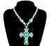 Statement Necklace, Rhinestone Crystal Choker Reasin Statement Fashion Costume Necklace for Women