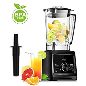 Decen Blender Smoothie Maker Smoothie Blender 1450w High 9 Speed With 6 Fin Titanized Extractor Blades 70oz3 Pre Programmed Auto Blending Settings