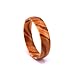 SOLEED Rings Wooden Wedding Band For Men and Women, 6mm Natural Olive Wood Ring, Comfort Fit Design, Domed Top