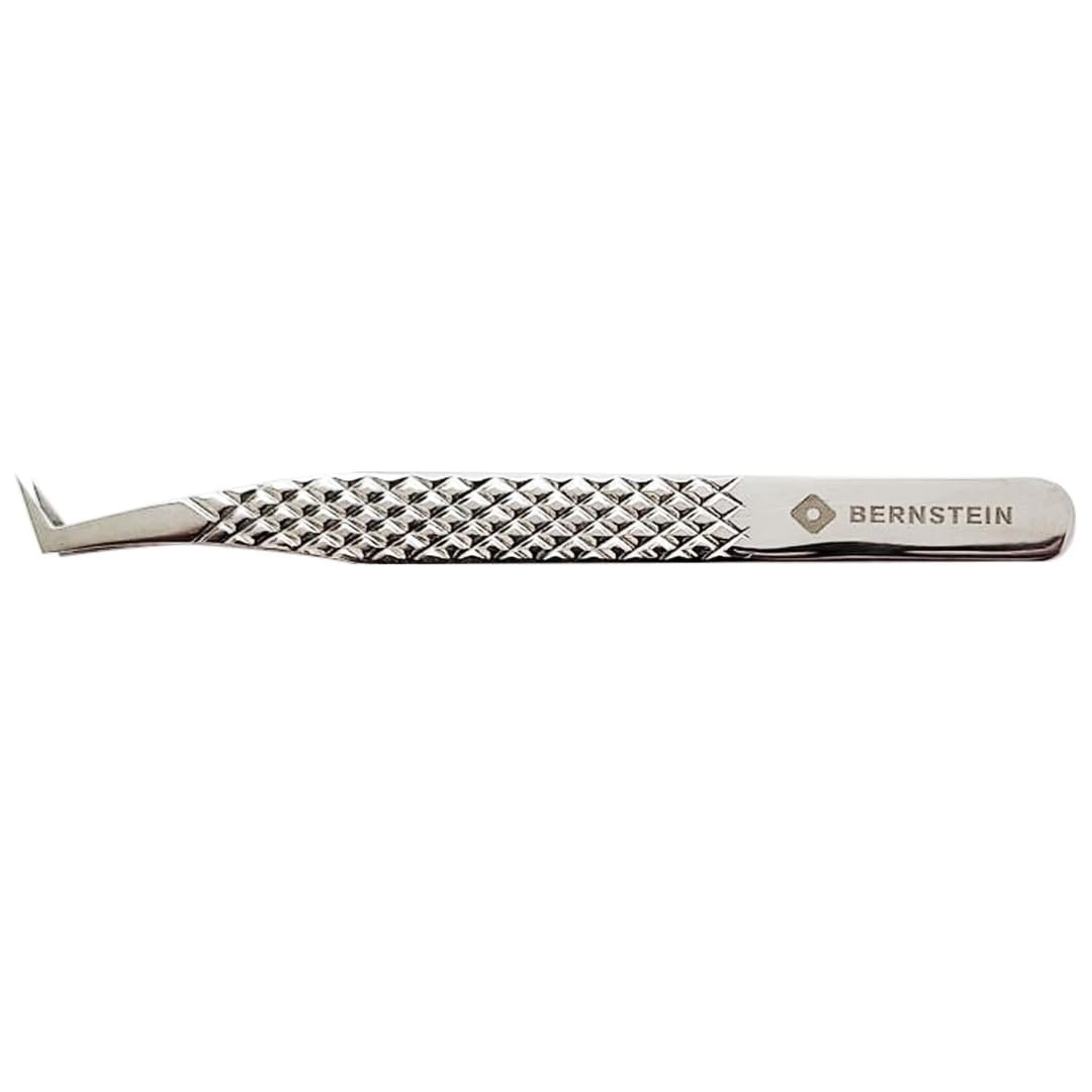 Bernstein Eyelash Tweezers - Stainless Steel, Classic, Gray