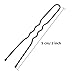 100 Pack of Bun Hair Pins U Shaped Pins with Box and Storage Bag, Black Hair Pins (5 cm)