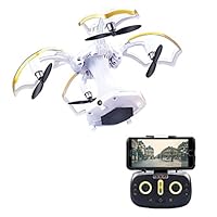 LBKR Tech FPV RC Drone, WiFi Live Feed RC Quadcopter with HD Camera - 2.4Ghz 6-Axis Gyro 4CH Remote Control UAV Drone with Altitude Hold, Headless, One Key Take Off, Landing, Return Home