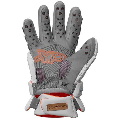 Warrior Burn XP2 Lacrosse Gloves White - Elite Field Player Gloves with Jet Stream Palm & Enhanced Mobility