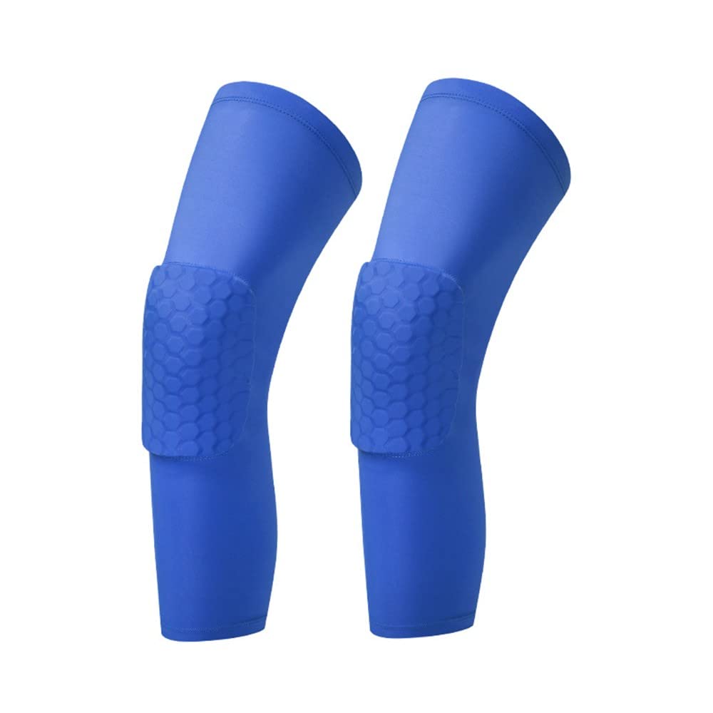 LARDROK Breathable Basketball Knee pads Protective Hex Honeycomb Compression Kneepad Protective Sport Knee Brace Leg Sleeves Volleyball Rodilleras Long