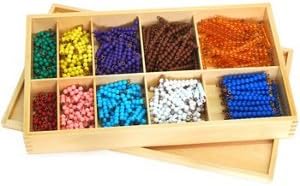 Montessori Caja con Bolas de Colores Matematicas: Amazon.es: Juguetes y juegos