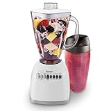 Oster 006640-BG3-000 Simple Blend 100 10 Speed Blender with Blend and Go Cup, White