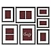 Craig Frames 1WB3BK Picture Frame 7-Piece Wall Set, Black Frames, White Display Mats, Picture Hanging Tool