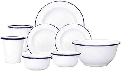 Tableware 8-Piece Dinnerware Sets Round Dinner Plates Kitchen Crafts for Home