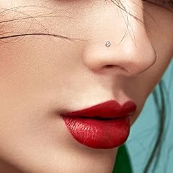 Cubic Zirconia Press Fit Nose Bone Stud Titanium IP
