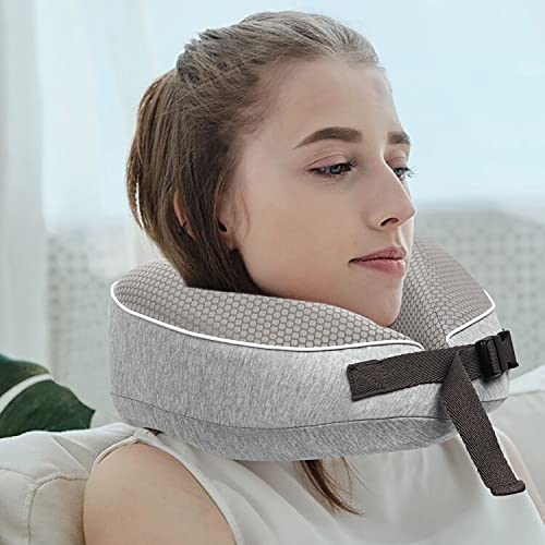 Travel Pillow for Airplane Memory Foam Neck Support Travel Pillows