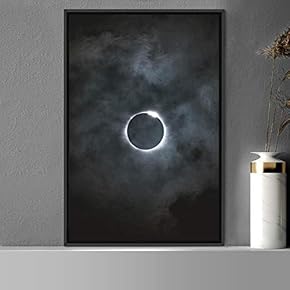 signwin Framed Canvas Wall Art Moon Astronomy &...