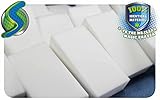 50 Pack Magic Melamine Sponge Erasers - IDENTICAL MATERIAL As The Mr. Clean Magic Eraser (NOT CHEAP CHINESE KNOCK-OFFS) Use On All Surfaces - Kitchen, Bathroom, Furniture, Baseboards, Cars and more!