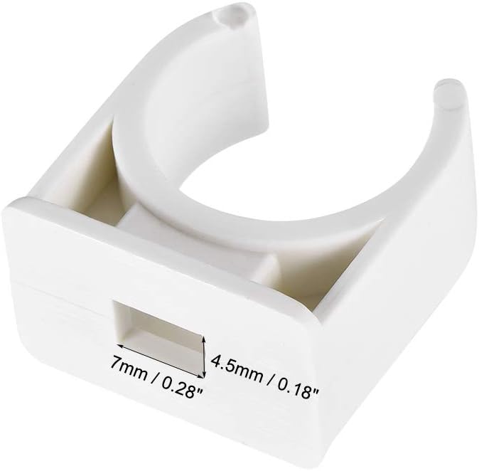 sourcing map PVC Pipe Clamps Clips 20mm, Fit for 20mm/0.79" OD TV Trays Tubing Hose Hanger Support Pex Tubing - Image 4