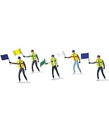 Carrera 21115 Set of Marshall Figures Realistic Scenery Accessory for Slot Car Race Track, Multicolor