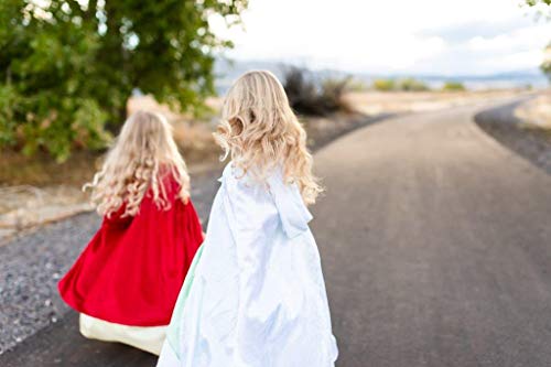 Little Adventures Traditional Hooded Princess Cloaks (White, L/XL Age 5-9)