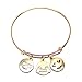 Emoji Charm Bracelet (Live. Laugh. Love. - Antique Gold)