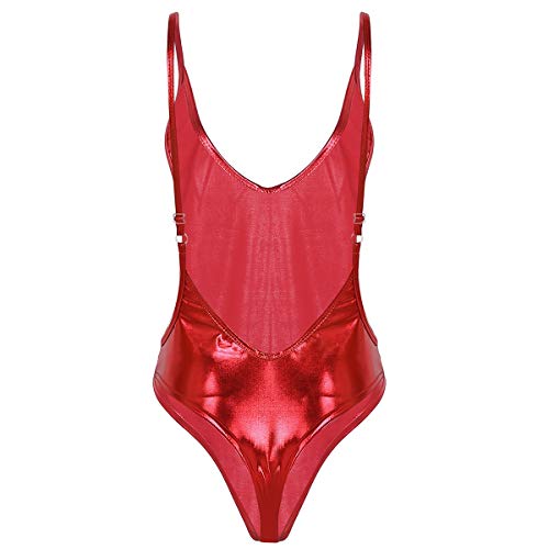 YiZYiF-Lucido-Body-Donna-Sexy-Pelle-Lingerie-Sexy-Hot-per-Sesso-Scollo-V-Profondo-Schiena-Scoperta-Tuta-Erotica-Top-Latex-Bodysuit-Catsuit-Clubwear-Jumpsuit-High-Cut-Brillante