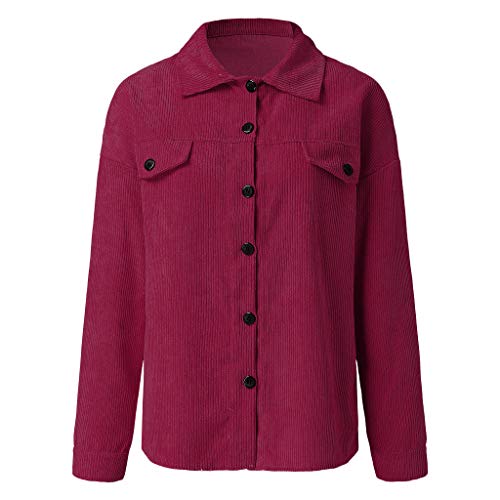 image for NANTE Top Loose Women's Coat Solid Button Coats Womens Tops Outwear La