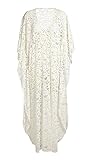 MeiLing Women's Crochet Floral Lace Beach Cover Up Tunic Long Maxi Dress