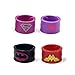 Dress up Costume Cape and Mask Set with Matching Shaped Rubber Wristbands and 1 Drawstring Bag for Kids, Birthday Party Children (4pcs for Girl)
