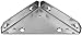 Stanley Hardware S755-565 992 Triangle Corner Brace in Zinc, 4