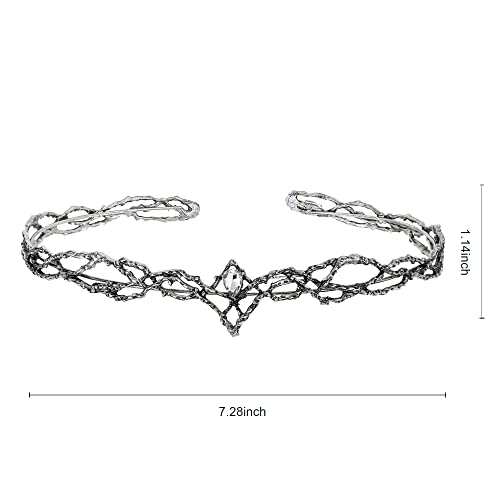 Spirit King Crown Male Boys Prom Birthday Cosplay Party Decor, Fairy Queen Headband Women Tiara, Unisex Gifts