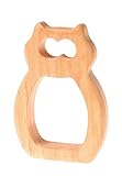 Grimm's Natural Wood European Baby Teether Grasping Toy (Owl)