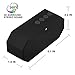 Portable Bluetooth Speaker Wireless Speaker Small Changing MP3 Player LED Light Hands Free Calling Mic 6 Play Hour 1200mAh Battery FM Radio, Micro TF SD Card, USB Input, Dual 3W Audio Driver –Black