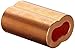Loos Cableware SL2-6 10 Piece Plain Copper Duplex Oval Crimping Sleeve Set for 3/16