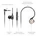 SENZER SE610 Bass In-ear Headphones Earbuds with Mic & Volume Control for iPhone Smartphones (Black)
