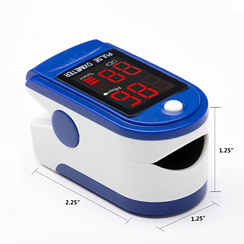 Clinical Guard CMS50DL SpO2 Pulse Oximeter Fingertip, Blood Oxygen