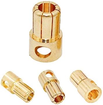 FLY RC 20 works Gold-Plated 8mm 8.0m Banana Plug Bullet Male Female Connector Adapter for ESC Motor RC Lipo Battery - Image 5