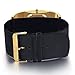 Casual Gold Watches for Men Women Fashion Design Wrist Watch & Unique Cool Analog Watch with Comfortable Cloth Band