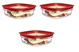 Rubbermaid Premier Food Storage Container, 3-Cup (Pack of 3)