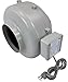 Tjernlund P-6 Plastic High Pressure In-Line Duct Booster Fan, 6