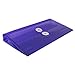 JAM PAPER Plastic Envelopes with Button & String Tie Closure - #10 Business Booklet - 5 1/4 x 10 - Purple - 12/Pack