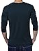 uxcell Men's Color Block Shirt Striped Panel Round Neck Long Sleeve Pullover T-Shirt Blue 34