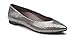 Vionic Women’s Caballo Ballet Flat – Ladies Dress Shoes with Concealed Orthotic Support - Leather- Gunmetal Snake 9M