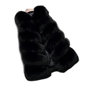 FOLOBE Dames Winter Warm Faux Fur Vest Jas Jas